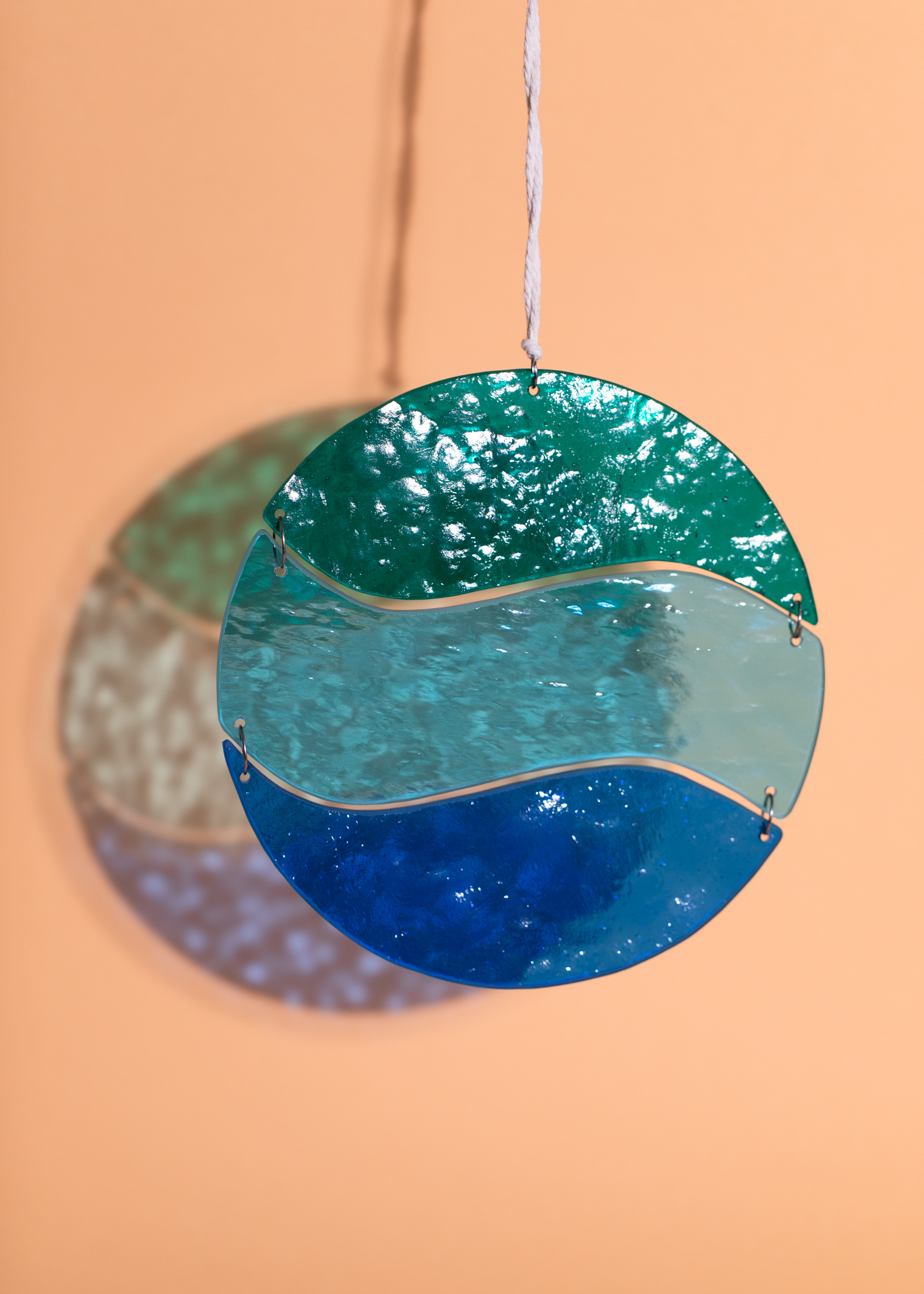 Ocean Blue Funkelglas