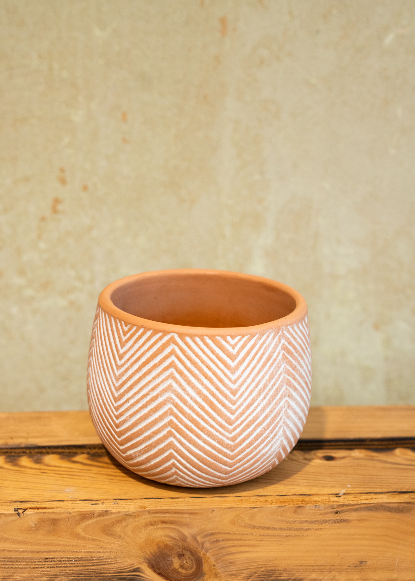 Ibiza 15cm Übertopf Fischgrät