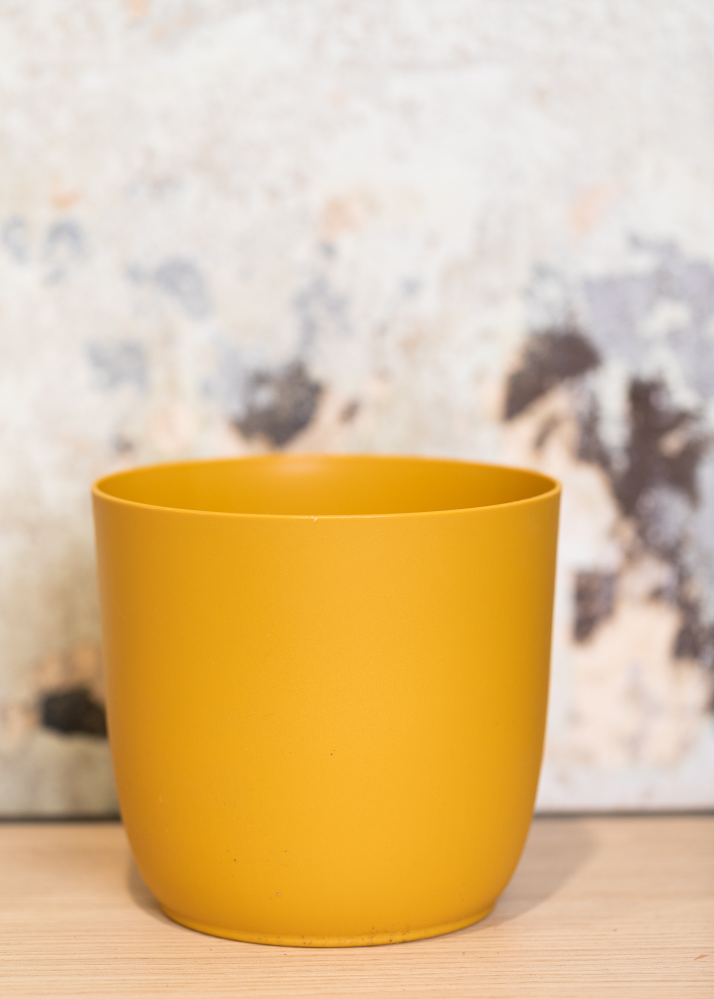 Flow Übertopf senfgelb 16cm