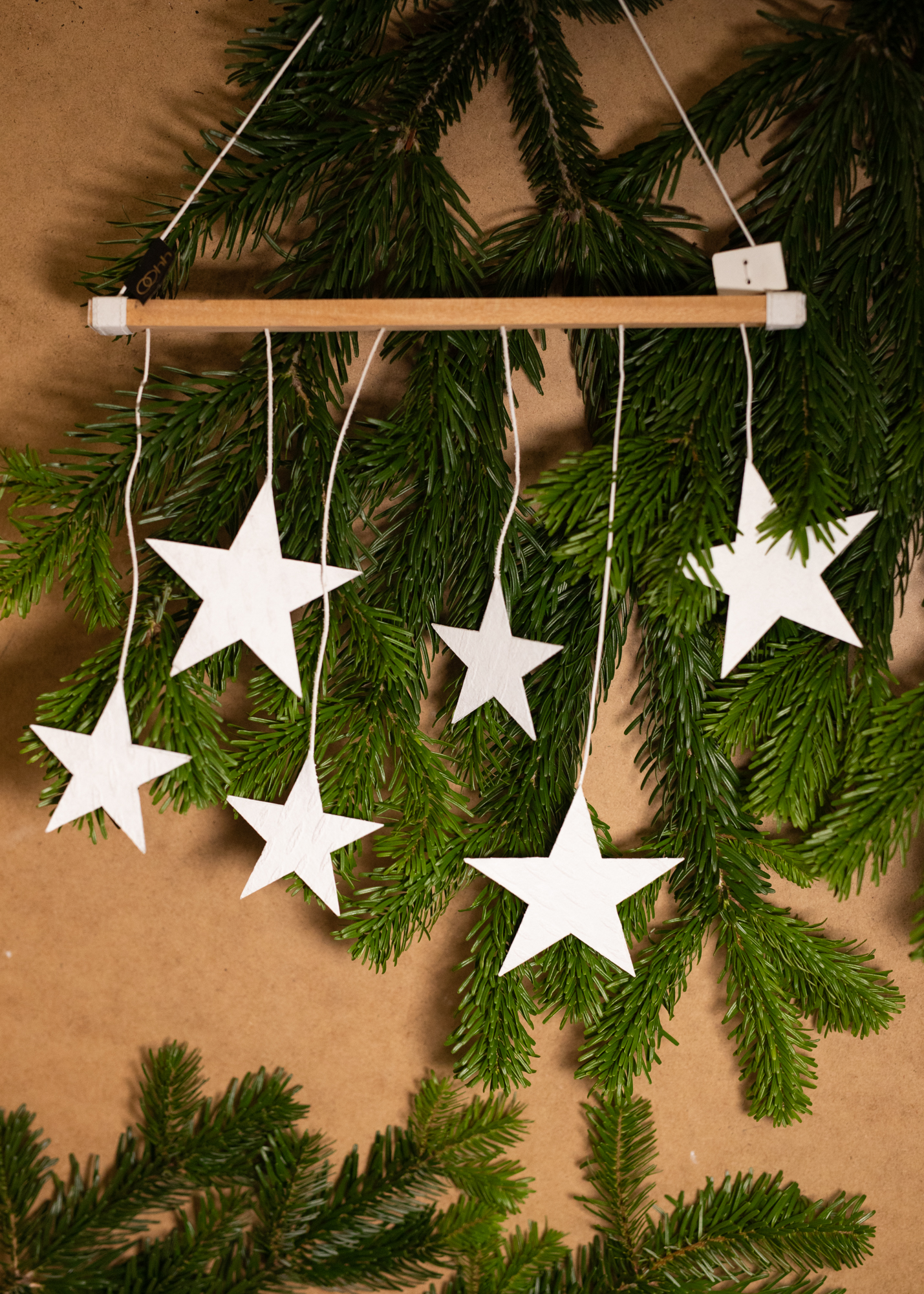 Christmas Wood Hanger White